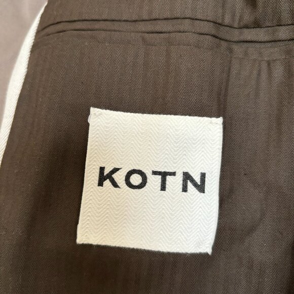 NWT Kotn Linen Station Blazer S – Birch Brindle Stripe, Minimalist Chic - Picture 5 of 5
